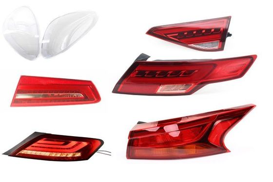 Car Headlight Red Plastic Injection Parts ABS Transparent Injection Molding